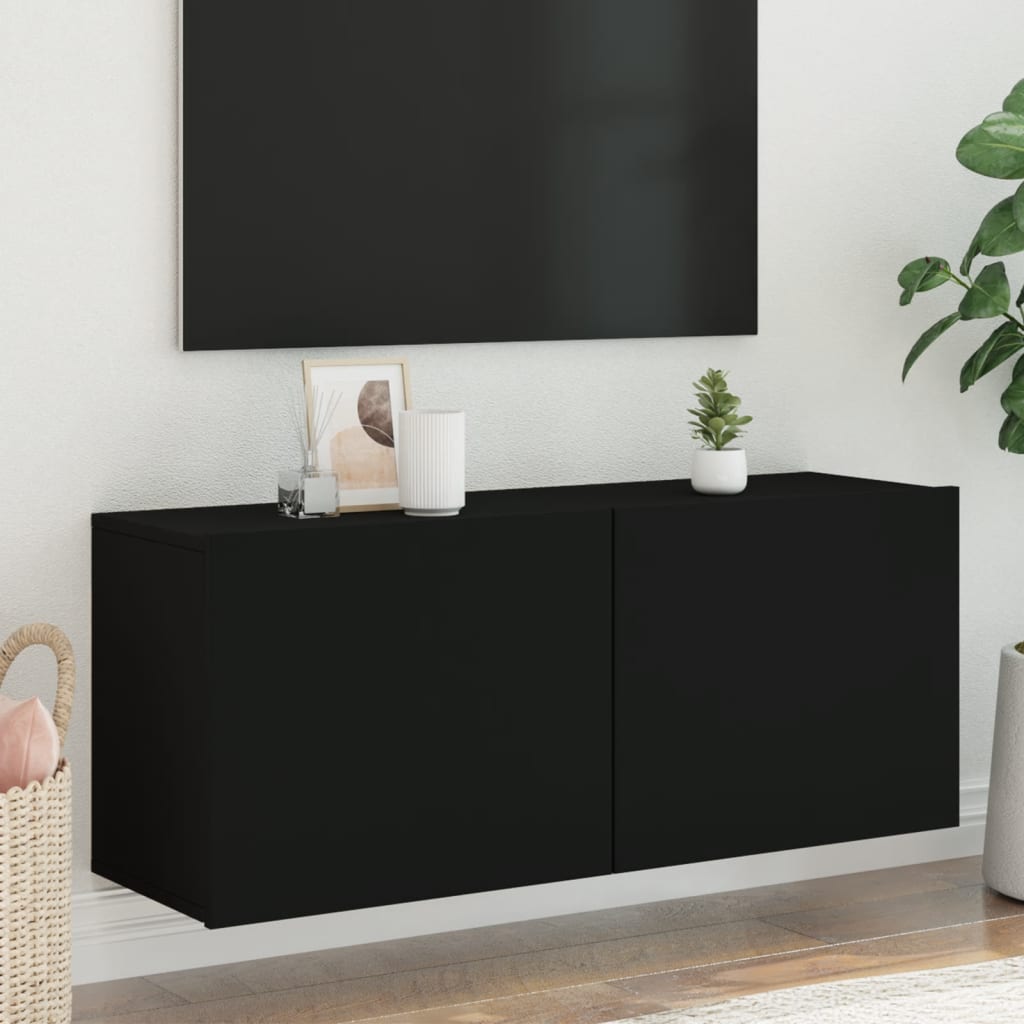 TV Wandschrank Lowboard Fernsehschrank Hängeschrank TV Möbel 60/80/100 cm - Bild 20 von 91