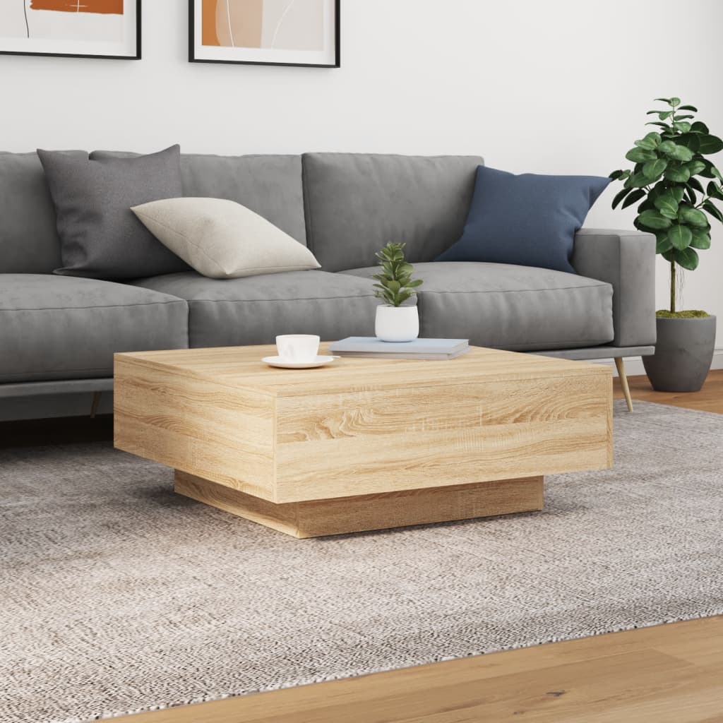 Couchtisch Wohnzimmertisch mit LED Beleuchtung Beistelltisch Stehtische - Bild 39 von 89