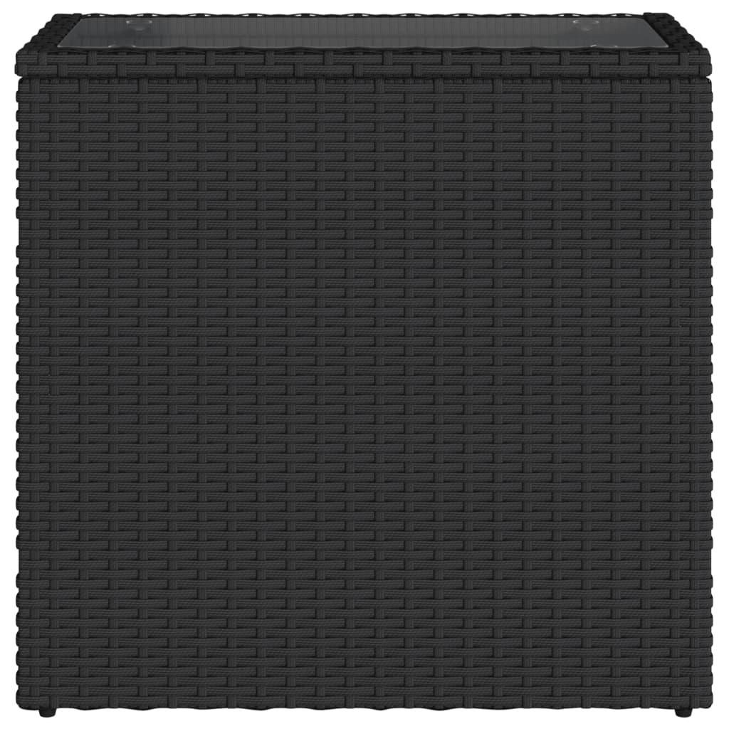 Gartentisch Beistelltisch Couchtisch Couchtisch mit Holz/Glasplatte Poly Rattan - Bild 18 von 65