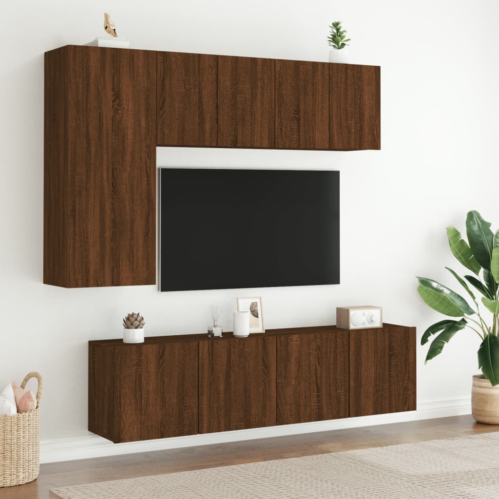TV Wandschrank Lowboard Fernsehschrank Hängeschrank TV Möbel 60/80/100 cm - Bild 70 von 91