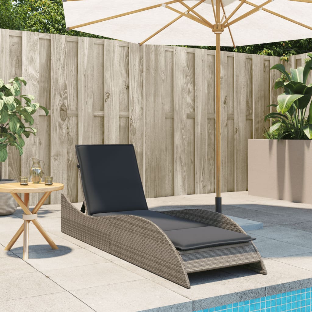 Sonnenliege Gartenliege Liegestuhl Relaxliege Strandliege Doppelliege Polyrattan - Bild 33 von 71
