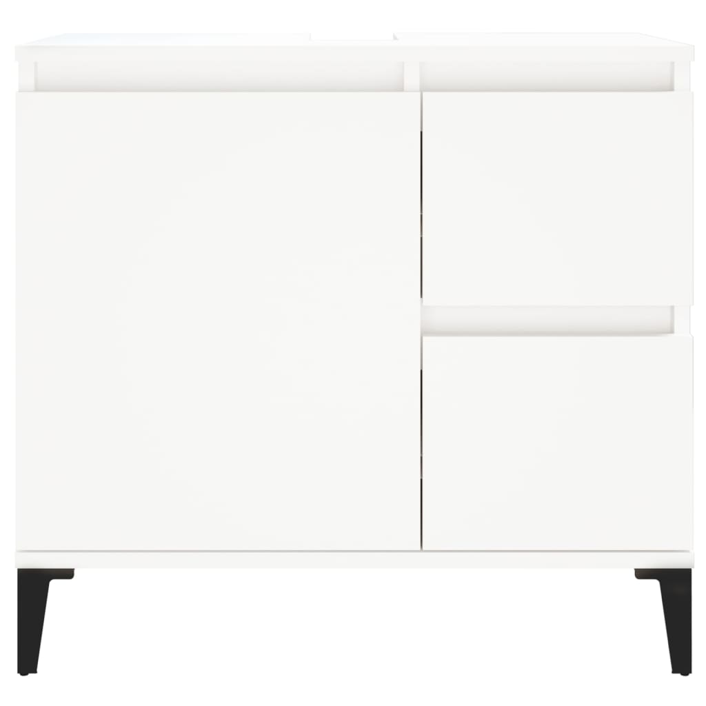Waschbeckenunterschrank Waschtisch Unterschrank Badschrank mit 2 Schubladen - Bild 8 von 86