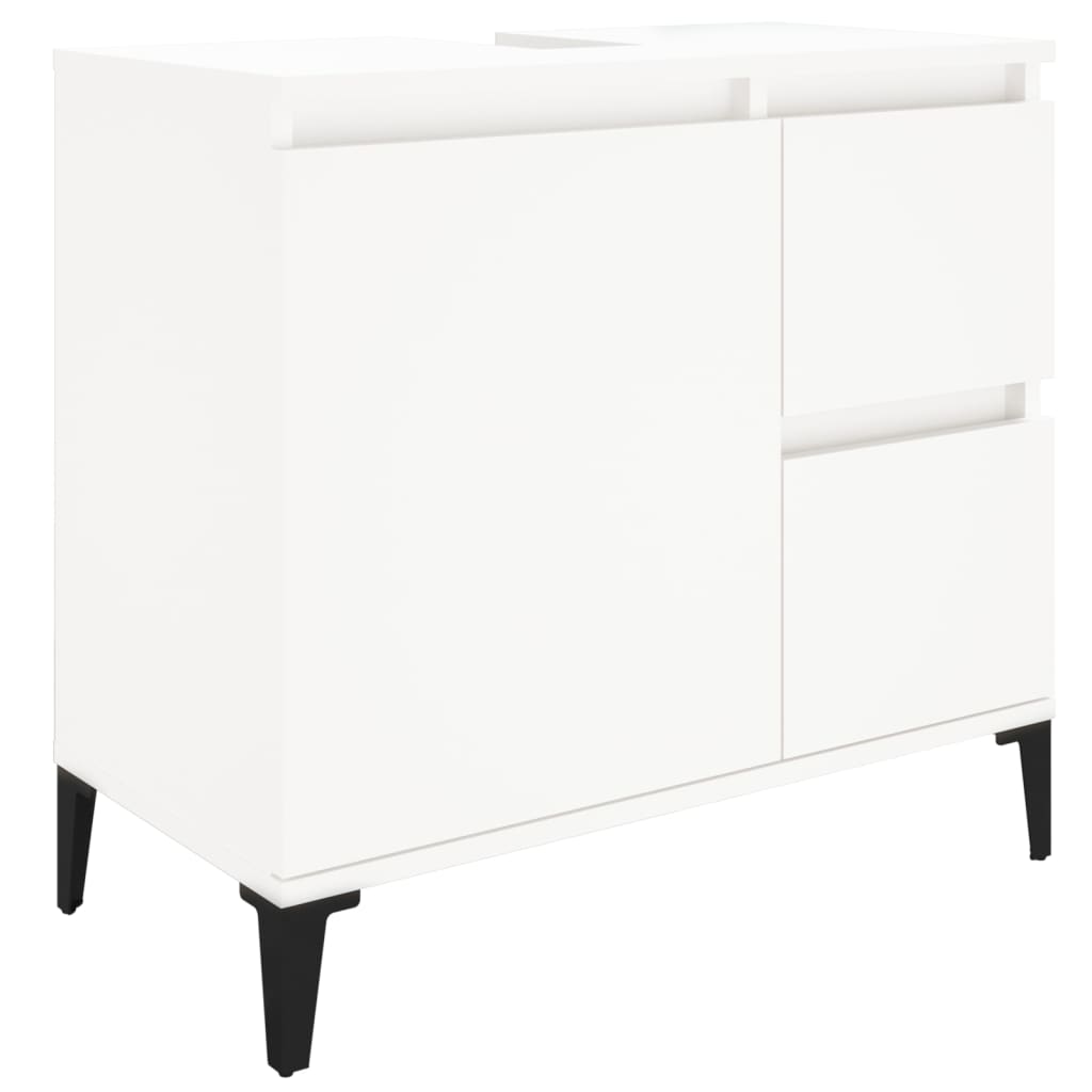 Waschbeckenunterschrank Waschtisch Unterschrank Badschrank mit 2 Schubladen - Bild 3 von 86