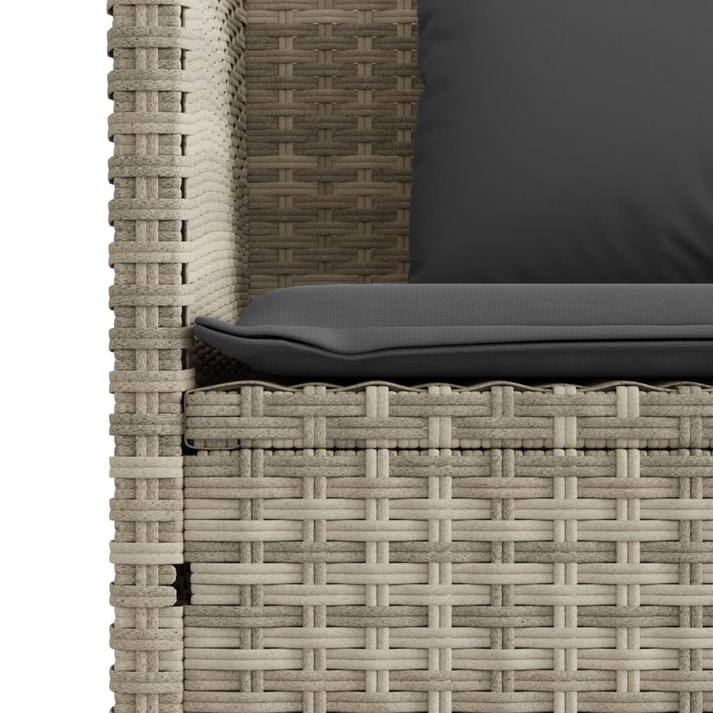 Gartenbank mit Kissen Sitzbank Parkbank mit Stauraum Schwarz Poly Rattan vidaXL - Bild 74 von 75
