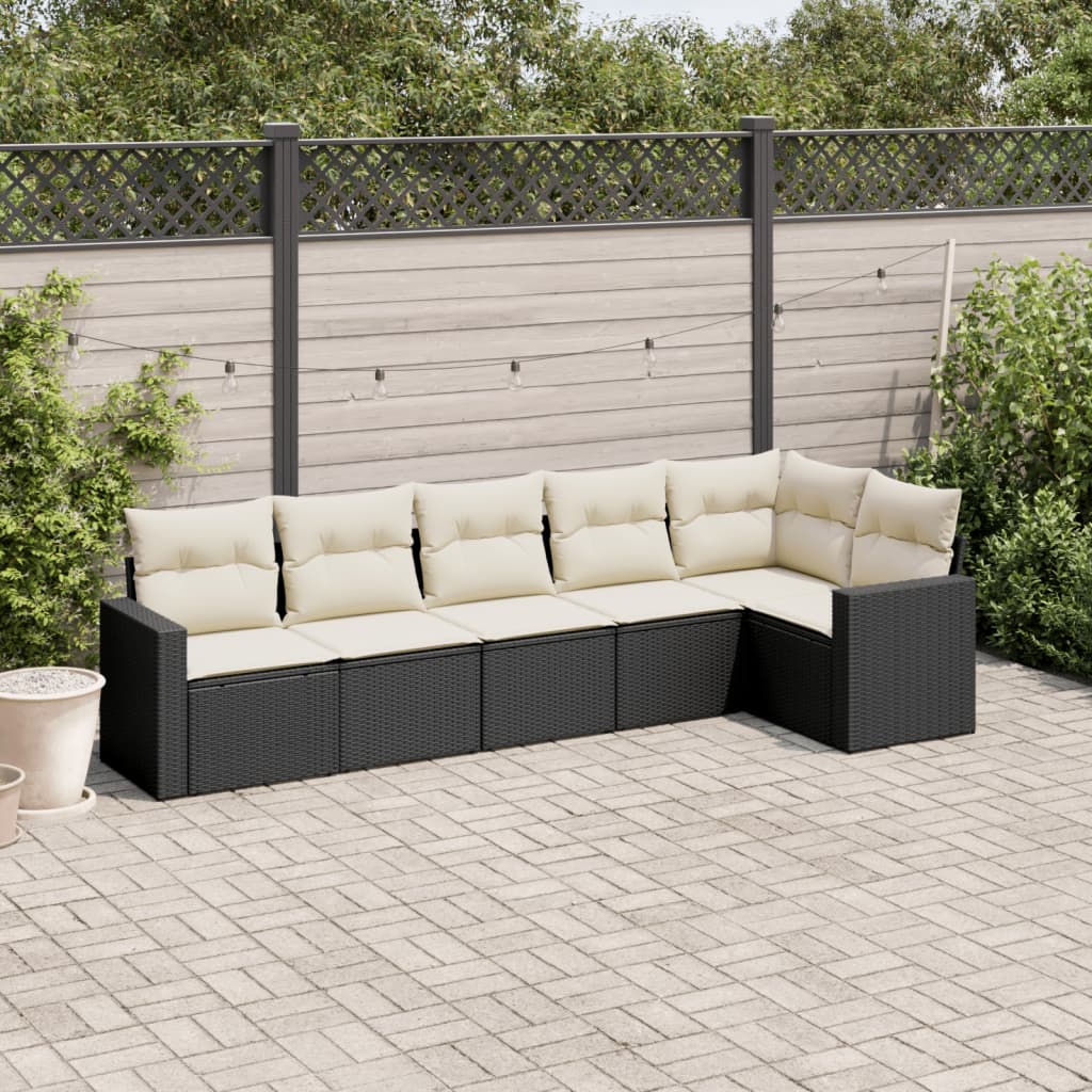 Garten-Sofagarnitur Essgruppe Gartengarnitur Sitzgruppe mit Kissen Poly Rattan - Bild 18 von 30