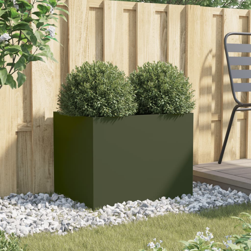 Metall Pflanzkübel Blumenkasten Hochbeet Gemüsebeet Blumenbeet Stahl Beet Garten - Bild 63 von 93