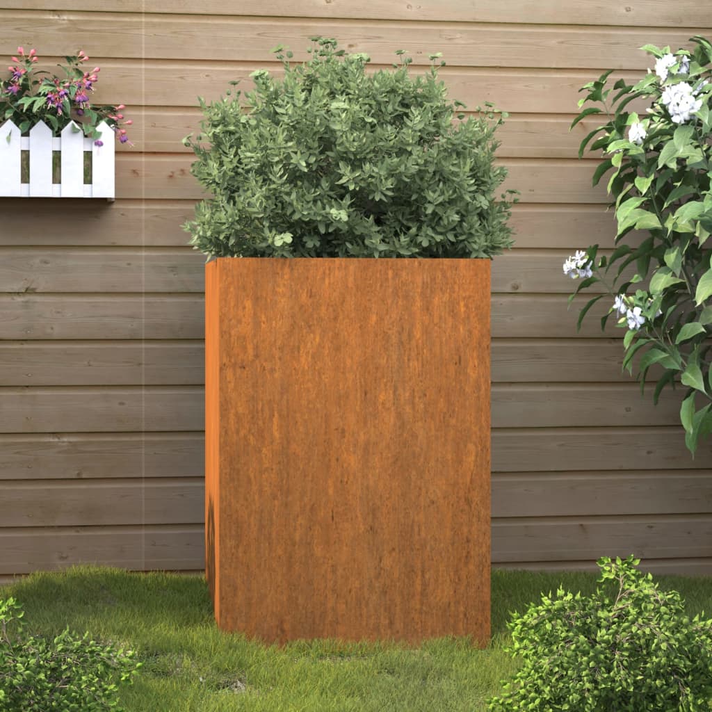 Metall Pflanzkübel Blumenkasten Hochbeet Gemüsebeet Blumenbeet Stahl Beet Garten - Bild 20 von 93