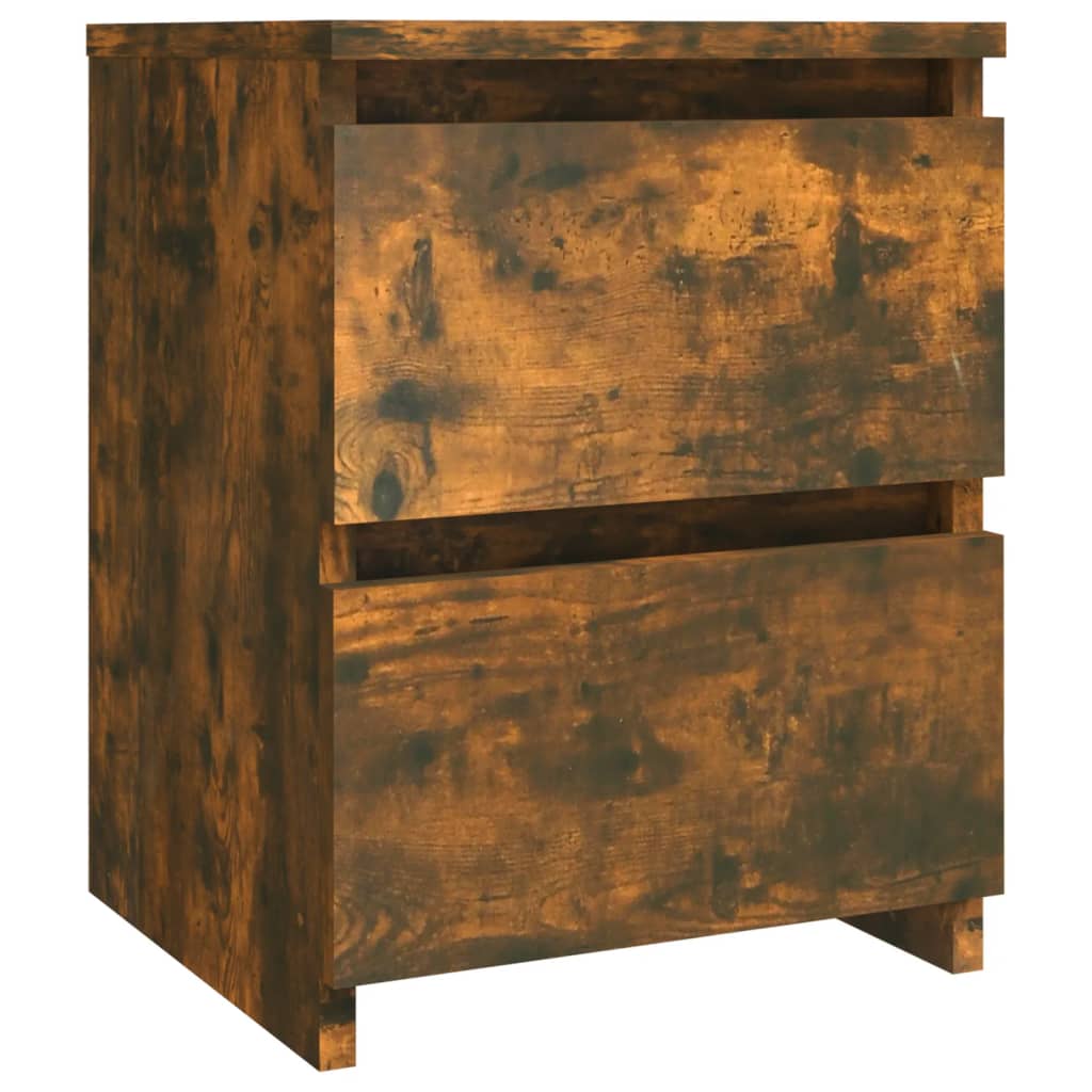 1/2er Holzwerkstoff Nachttisch Hochglanz Nachtschrank Schrank mit 2 Schubladen - Bild 44 von 61