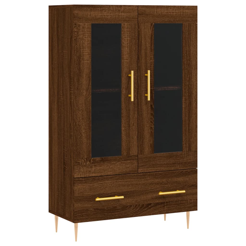 Highboard Anrichte Mit 2 Schubladen 69,5x31x115 cm Holzwerkstoff Beistellschrank - Produktbild 1