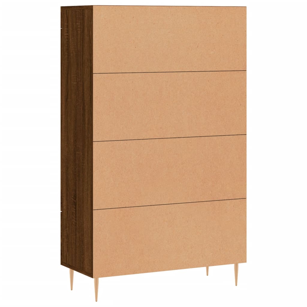 Highboard Anrichte Mit 2 Schubladen 69,5x31x115 cm Holzwerkstoff Beistellschrank - Produktbild 7