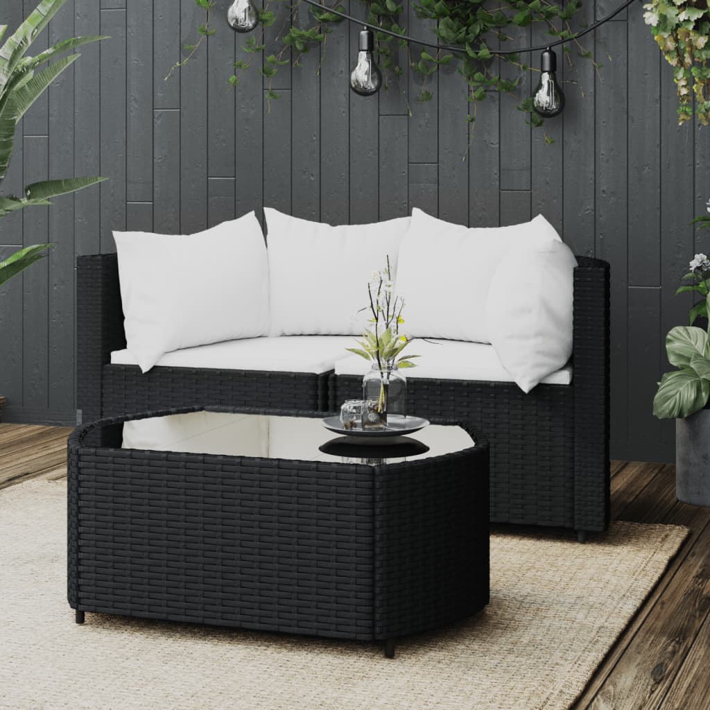 Garten Lounge Set mit Kissen Gartensofa Ecksofa Gartenmöbel Poly Rattan - Bild 95 von 106
