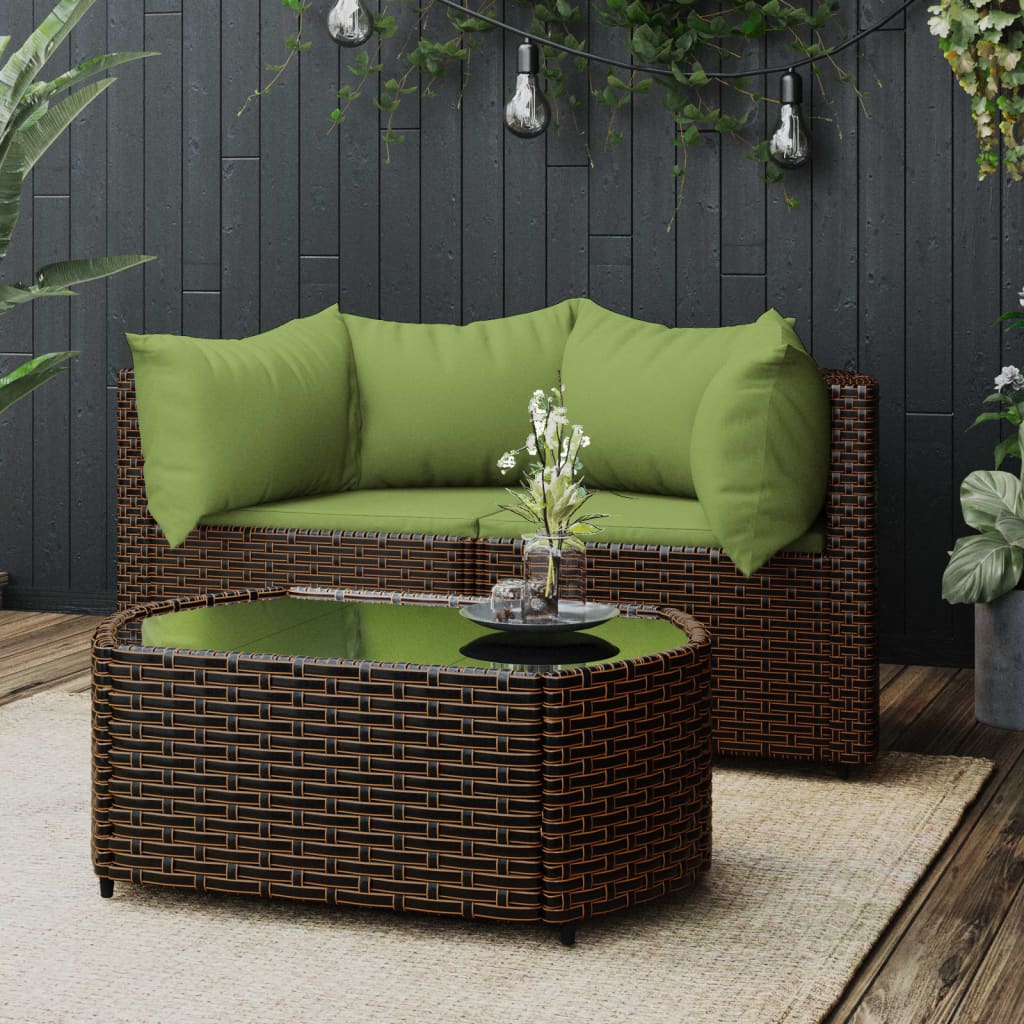 Garten Lounge Set mit Kissen Gartensofa Ecksofa Gartenmöbel Poly Rattan - Bild 28 von 106
