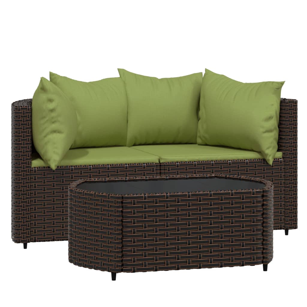 Garten Lounge Set mit Kissen Gartensofa Ecksofa Gartenmöbel Poly Rattan - Bild 29 von 106