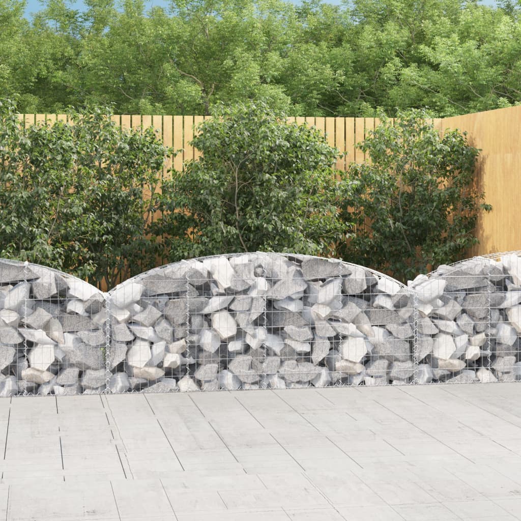 Gabionen Steingabione Steinkorb Zaun Gitter Korb mit Hochbogen Verzinktes Eisen - Bild 50 von 61