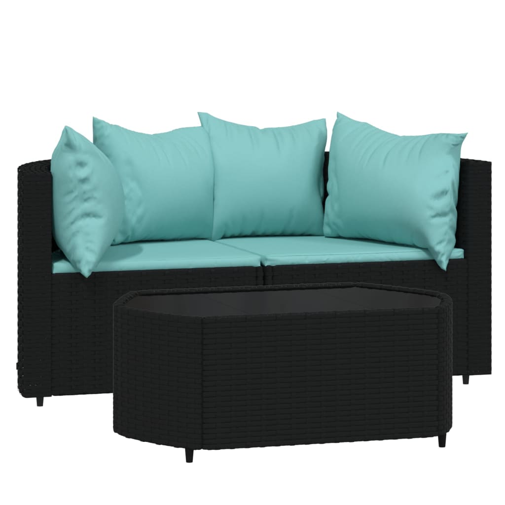 Garten Lounge Set mit Kissen Gartensofa Ecksofa Gartenmöbel Poly Rattan - Bild 52 von 106