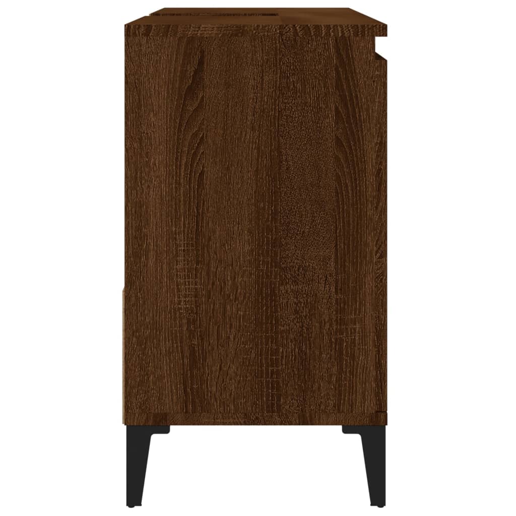 Waschbeckenunterschrank Waschtisch Unterschrank Badschrank mit 2 Schubladen - Bild 74 von 86