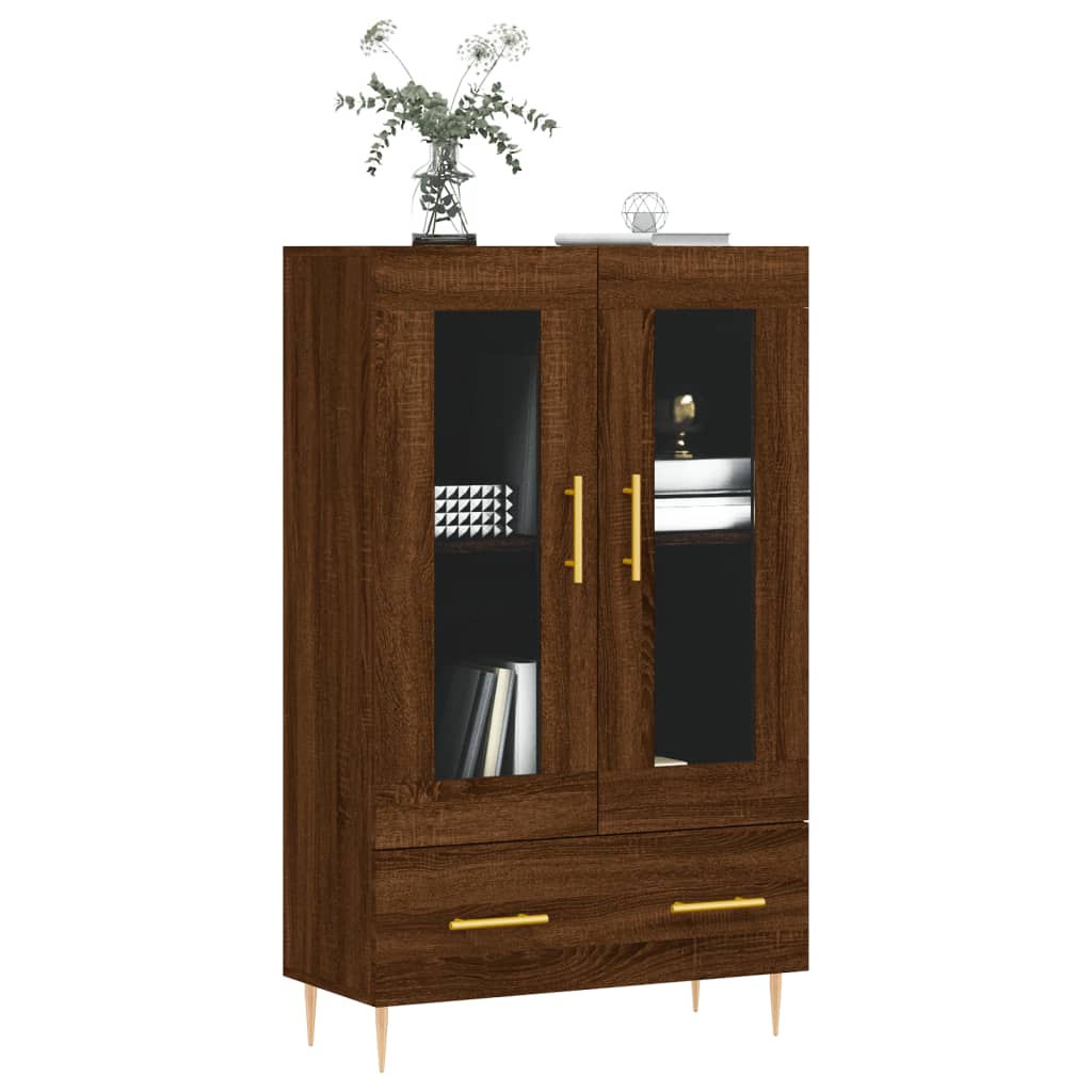Highboard Anrichte Mit 2 Schubladen 69,5x31x115 cm Holzwerkstoff Beistellschrank - Produktbild 2