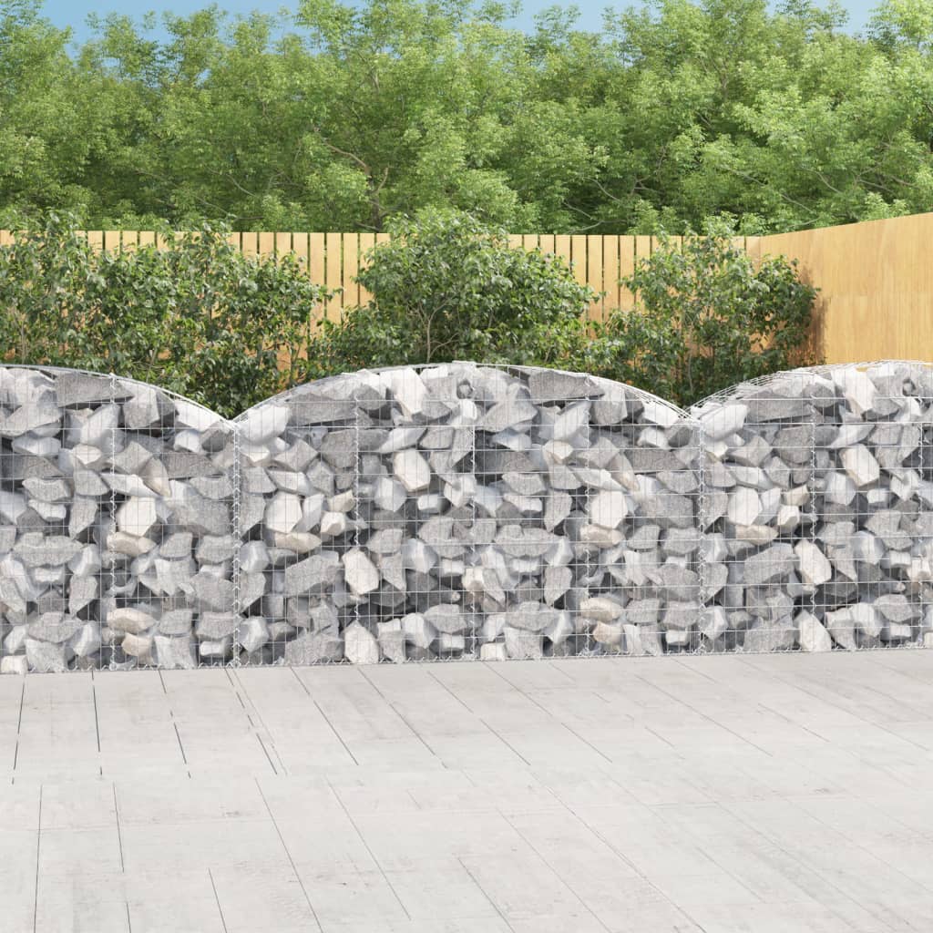 Gabionen Steingabione Steinkorb Zaun Gitter Korb mit Hochbogen Verzinktes Eisen - Bild 56 von 61