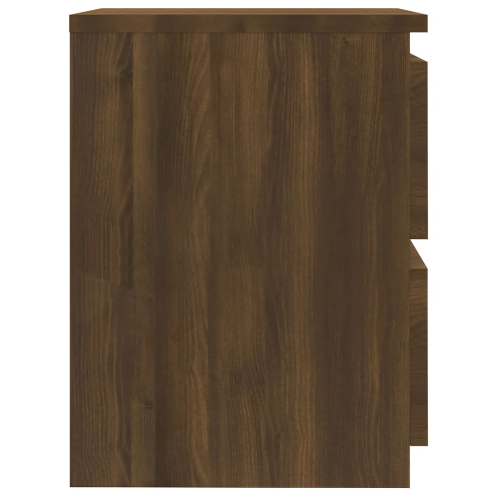 1/2er Holzwerkstoff Nachttisch Hochglanz Nachtschrank Schrank mit 2 Schubladen - Bild 59 von 61