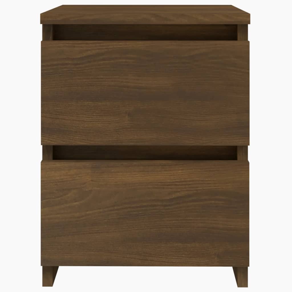 1/2er Holzwerkstoff Nachttisch Hochglanz Nachtschrank Schrank mit 2 Schubladen - Bild 58 von 61
