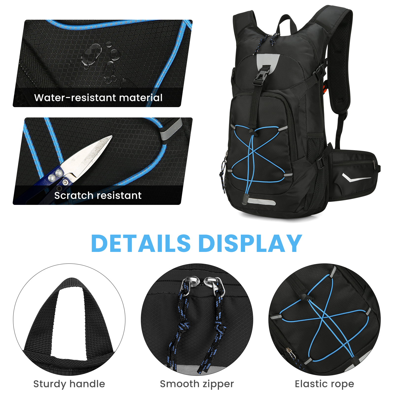 HUNTVP 20L 30L 40L Rucksack Wasserdicht Wanderrucksack Reise Trekkingrucksack - Bild 11 von 40