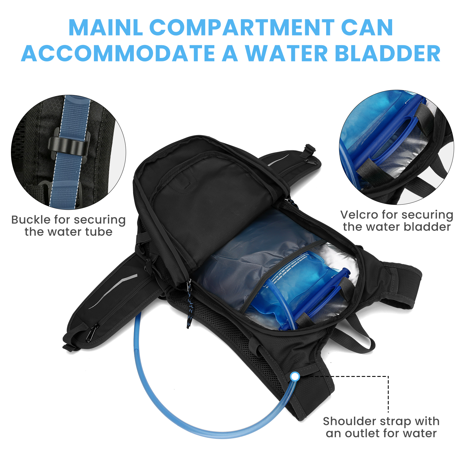 HUNTVP 20L 30L 40L Rucksack Wasserdicht Wanderrucksack Reise Trekkingrucksack - Bild 9 von 40