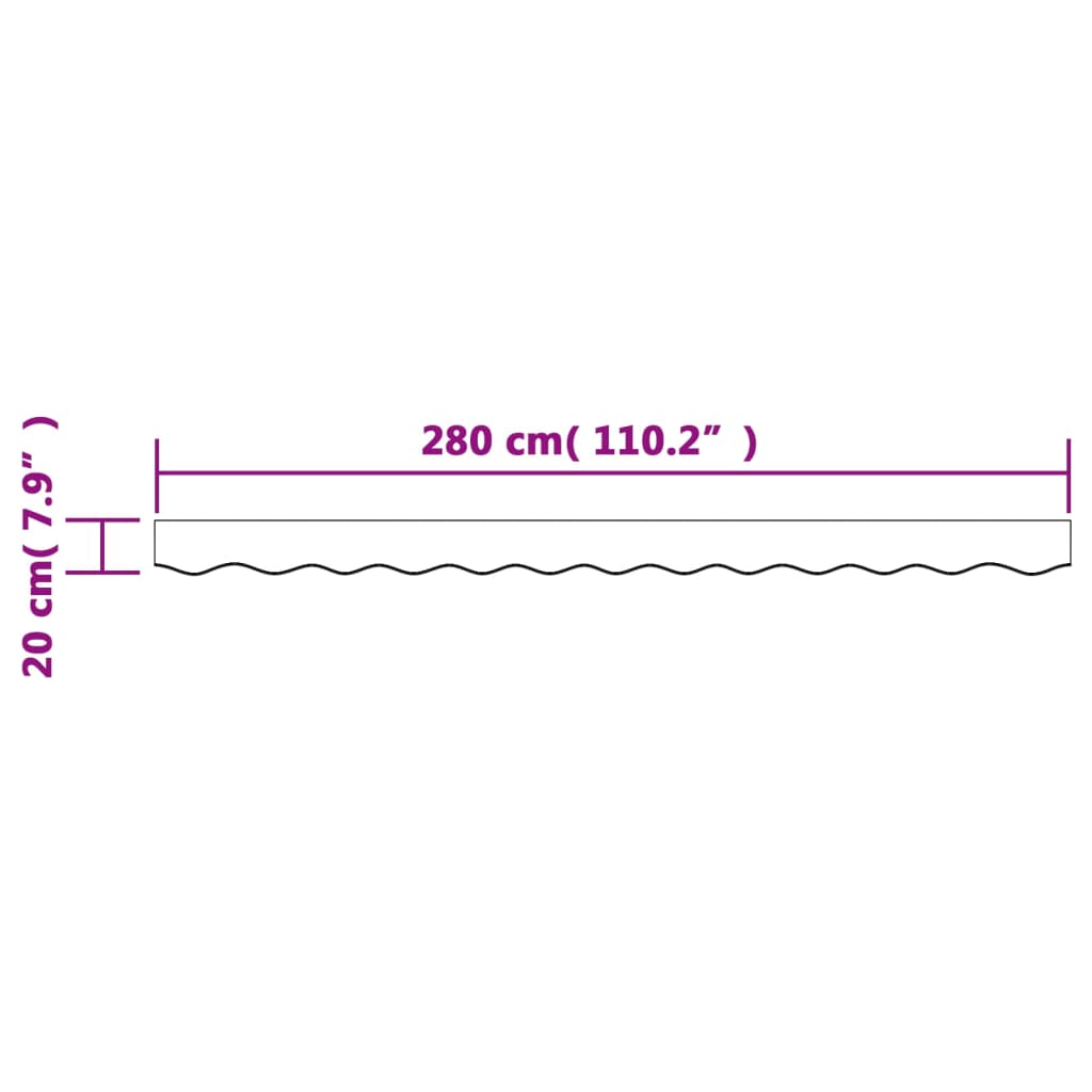 Markisenvolant Markisestoff Volant für Markisen Ersatzvolant Gestreift bis 6m - Bild 29 von 55