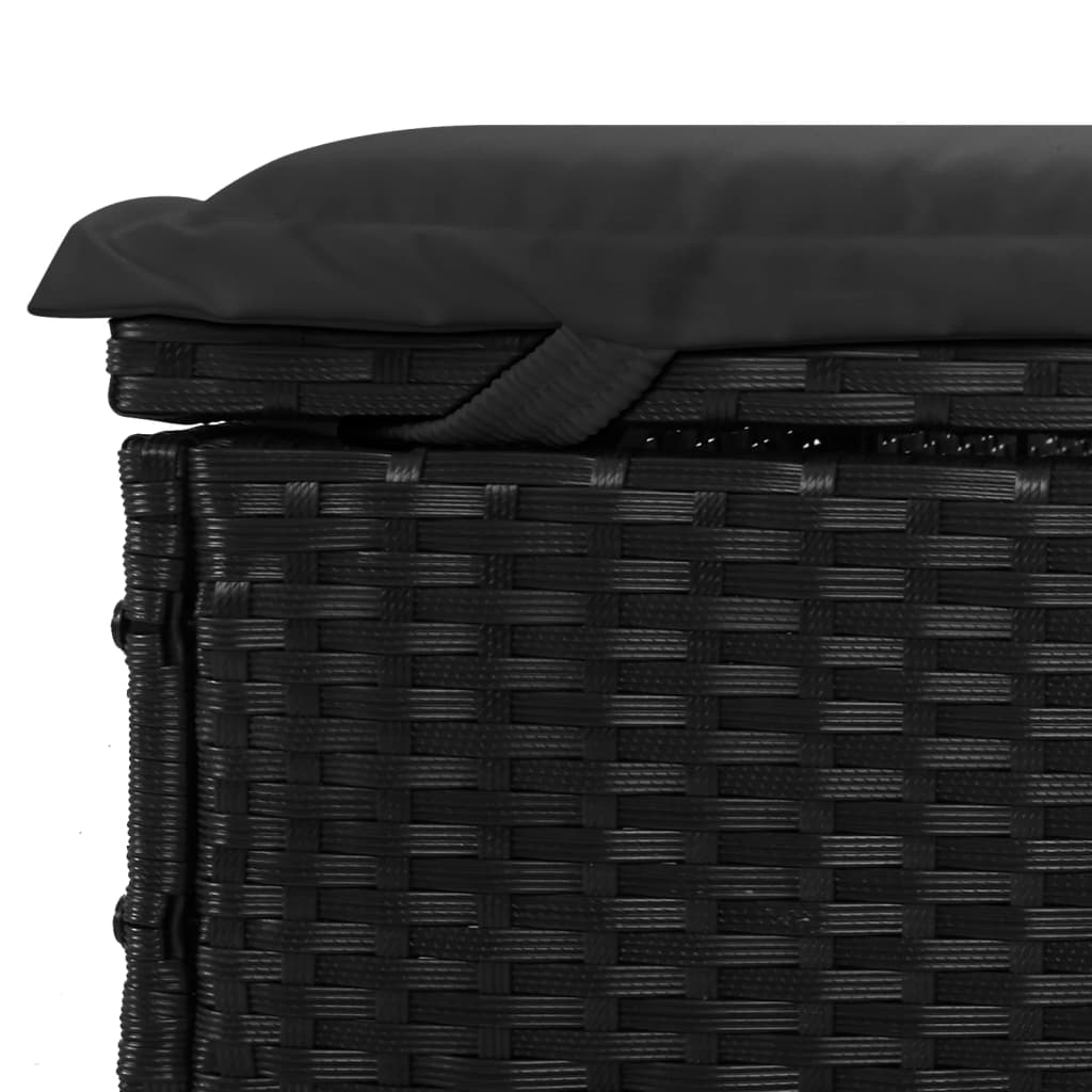 Sonneninsel Sonnenliege mit Faltdach Gartenliege Poly Rattan Loungebett Garten - Bild 54 von 55