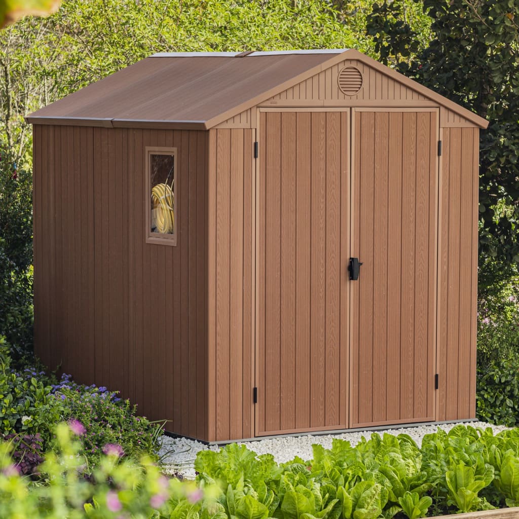 Gerätehaus Darwin Holz-Optik Geräteschuppen Gartenhaus Gartenschuppen Schuppen - Bild 15 von 32