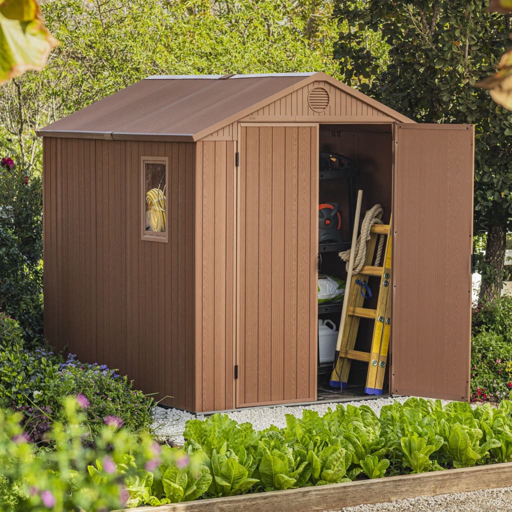 Gerätehaus Darwin Holz-Optik Geräteschuppen Gartenhaus Gartenschuppen Schuppen - Bild 17 von 32
