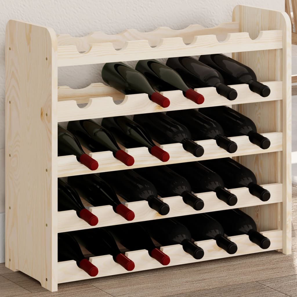 Weinregal Flaschenregal Fassregal Weinschrank 43x25x37 cm Massivholz Kiefer - Bild 31 von 34