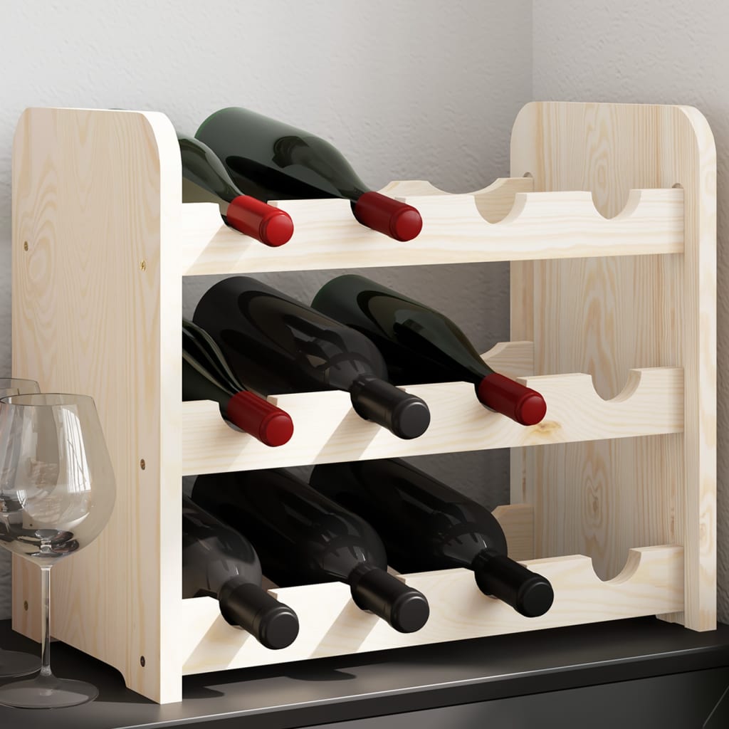 Weinregal Flaschenregal Fassregal Weinschrank 43x25x37 cm Massivholz Kiefer - Bild 25 von 34