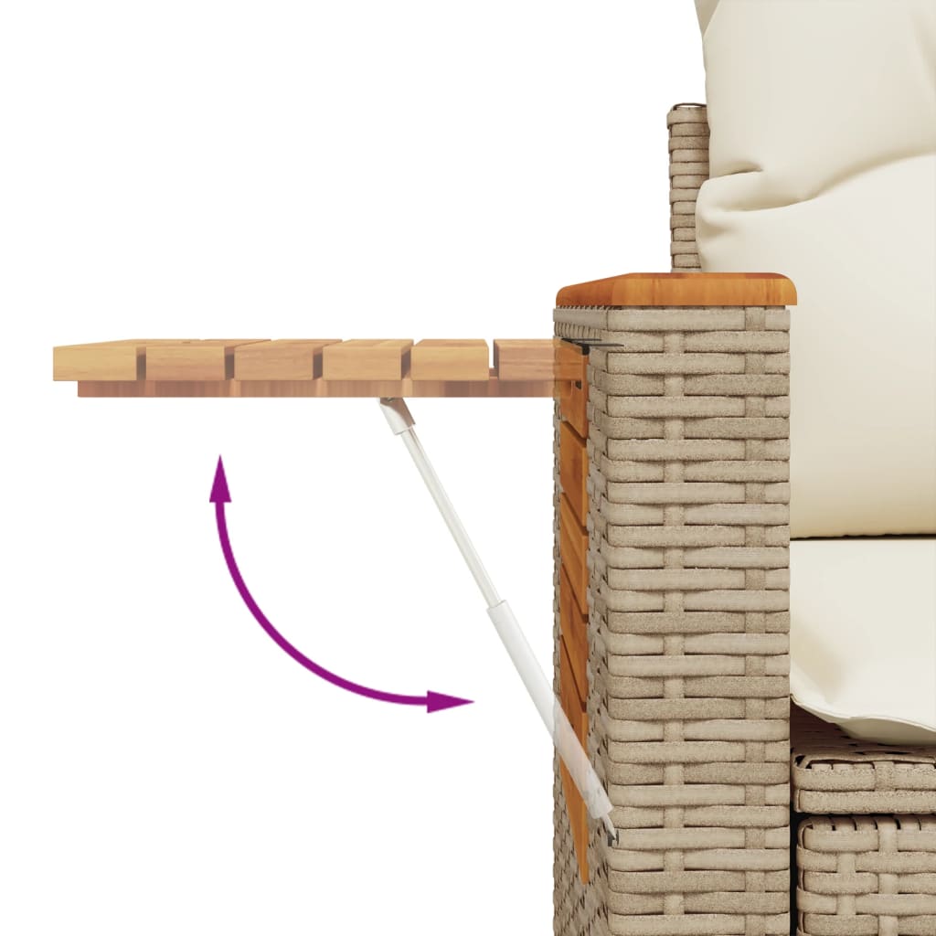 Gartensofa mit Kissen 2-Sitzer Sofa Poly Rattan Gartenmöbel Lounge Sitzgruppe - Bild 41 von 65
