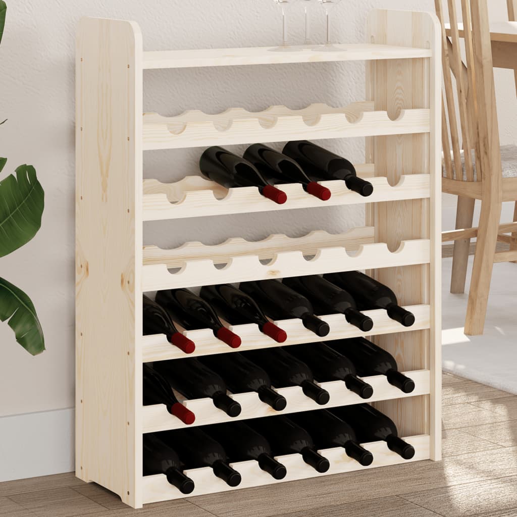 Weinregal Flaschenregal Fassregal Weinschrank 43x25x37 cm Massivholz Kiefer - Bild 33 von 34