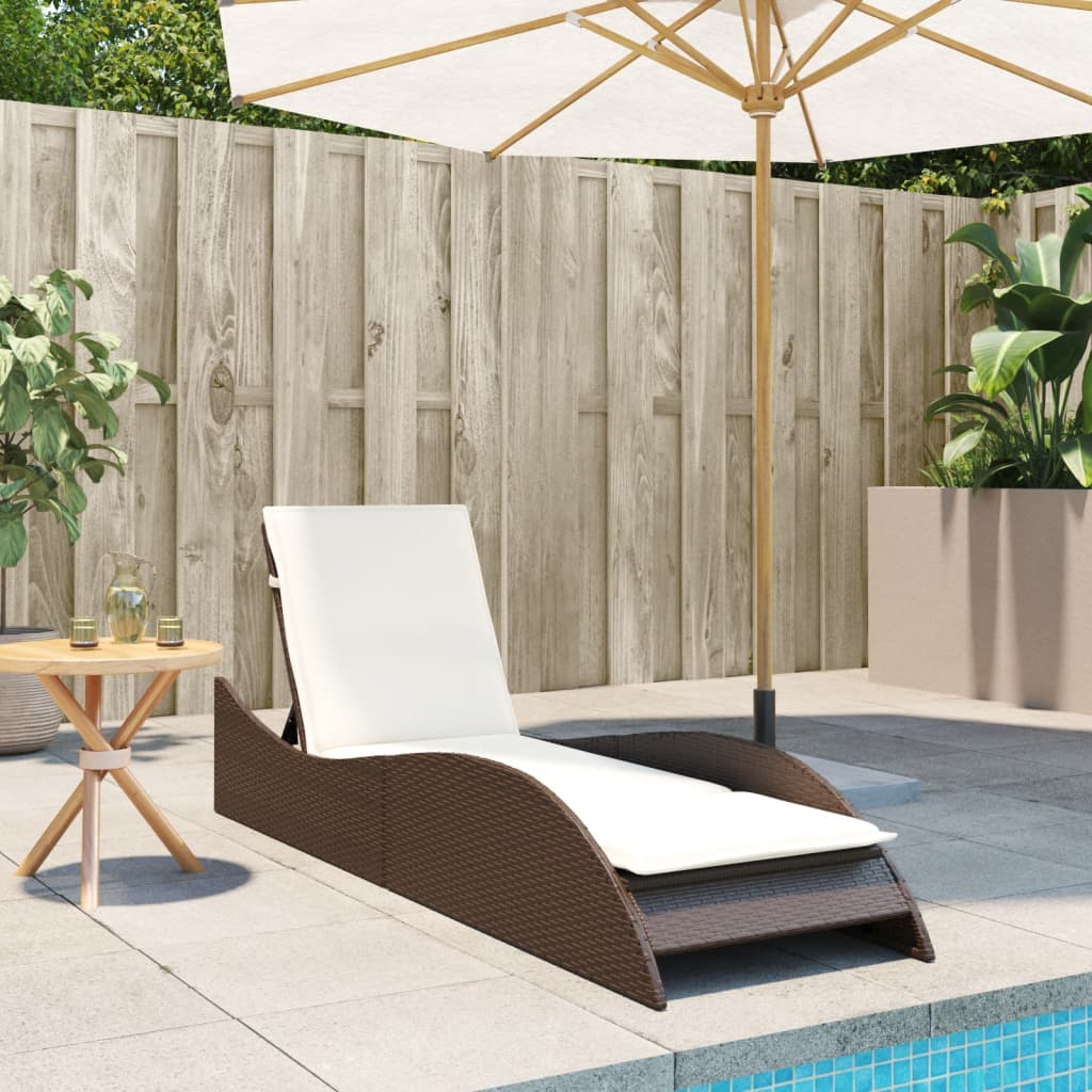 Sonnenliege Gartenliege Liegestuhl Relaxliege Strandliege Doppelliege Polyrattan - Bild 24 von 71