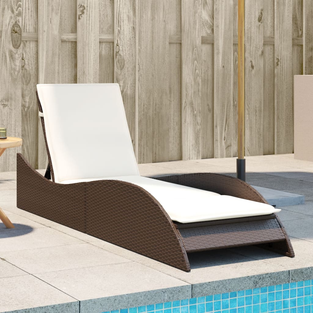 Sonnenliege Gartenliege Liegestuhl Relaxliege Strandliege Doppelliege Polyrattan - Bild 22 von 71