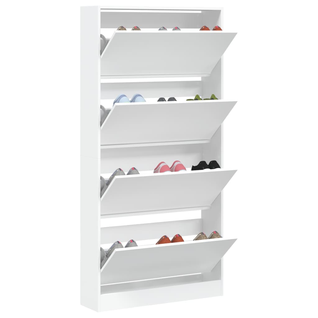 Schuhschrank mit 1/2/3/4 Klappen Schuhkipper Schuhregal Schuhkommode Schuhablage - Bild 5 von 145