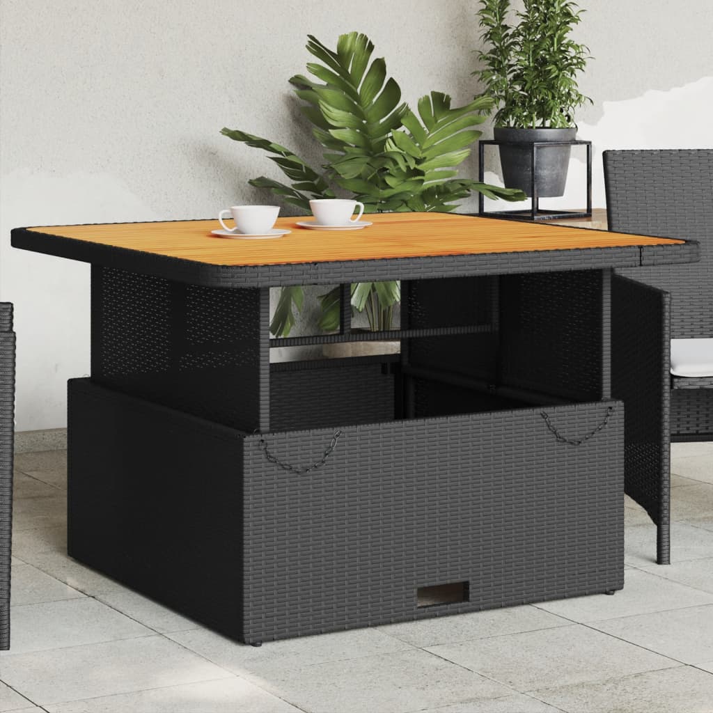 Gartentisch Couchtisch Poly Rattan Tisch Gartenmöbel Esstisch Terrassentisch - Bild 23 von 24
