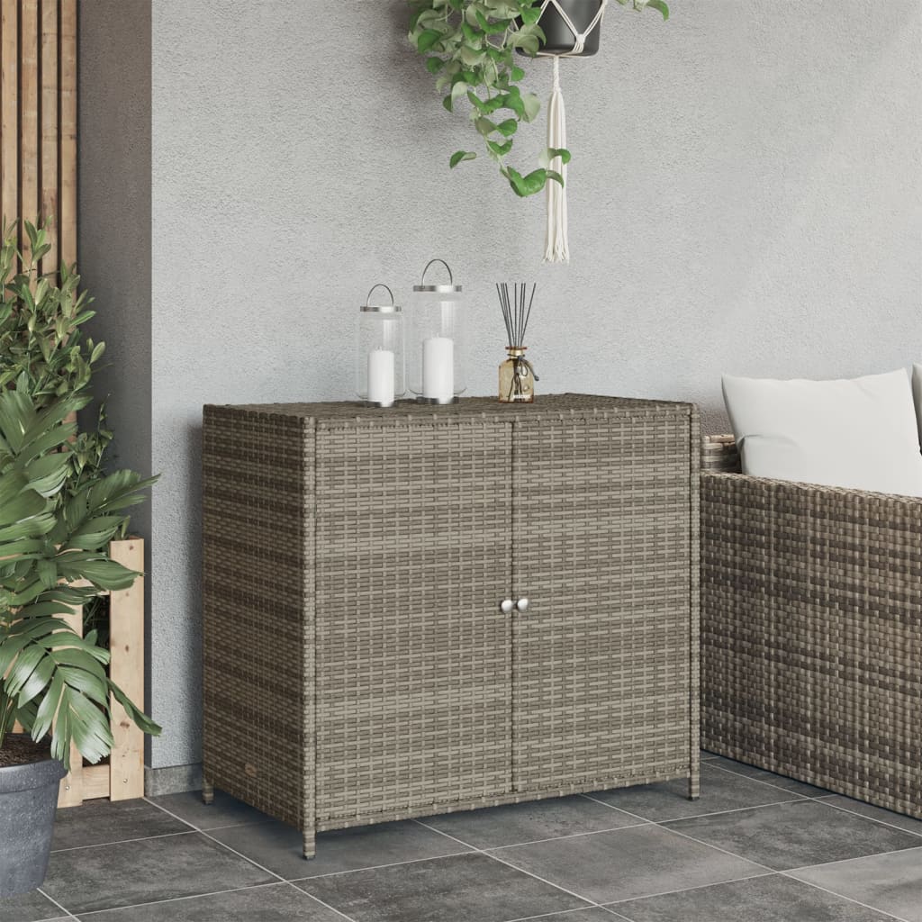Gartenschrank Balkonschrank Geräteschrank Haushaltsschrank Schrank Poly Rattan - Bild 36 von 55