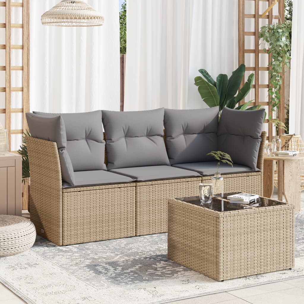 Garden Sofas Terrassenmöbel Lounge Set Balkon Garten-Sofagarnitur mit Kissen Neu - Bild 27 von 30