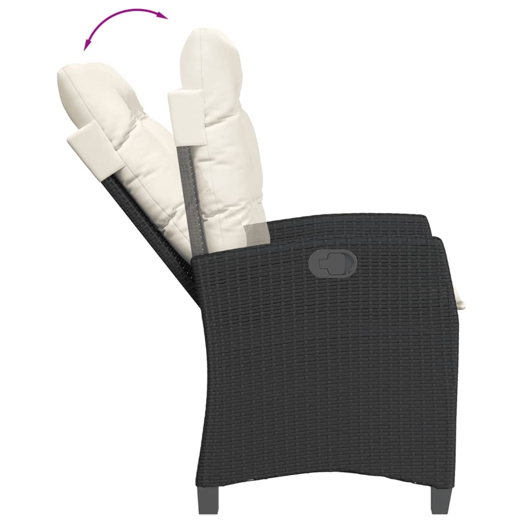 Poly Rattan Gartensessel mit Kissen Verstellbar Gartenstuhl Sessel Stuhl Stühle - Bild 15 von 77