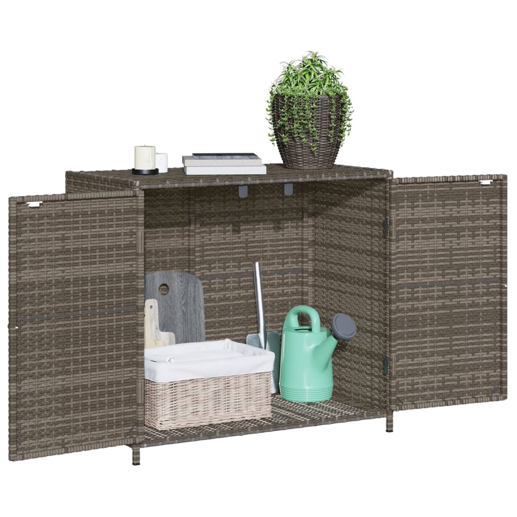 Gartenschrank Balkonschrank Geräteschrank Haushaltsschrank Schrank Poly Rattan - Bild 38 von 55