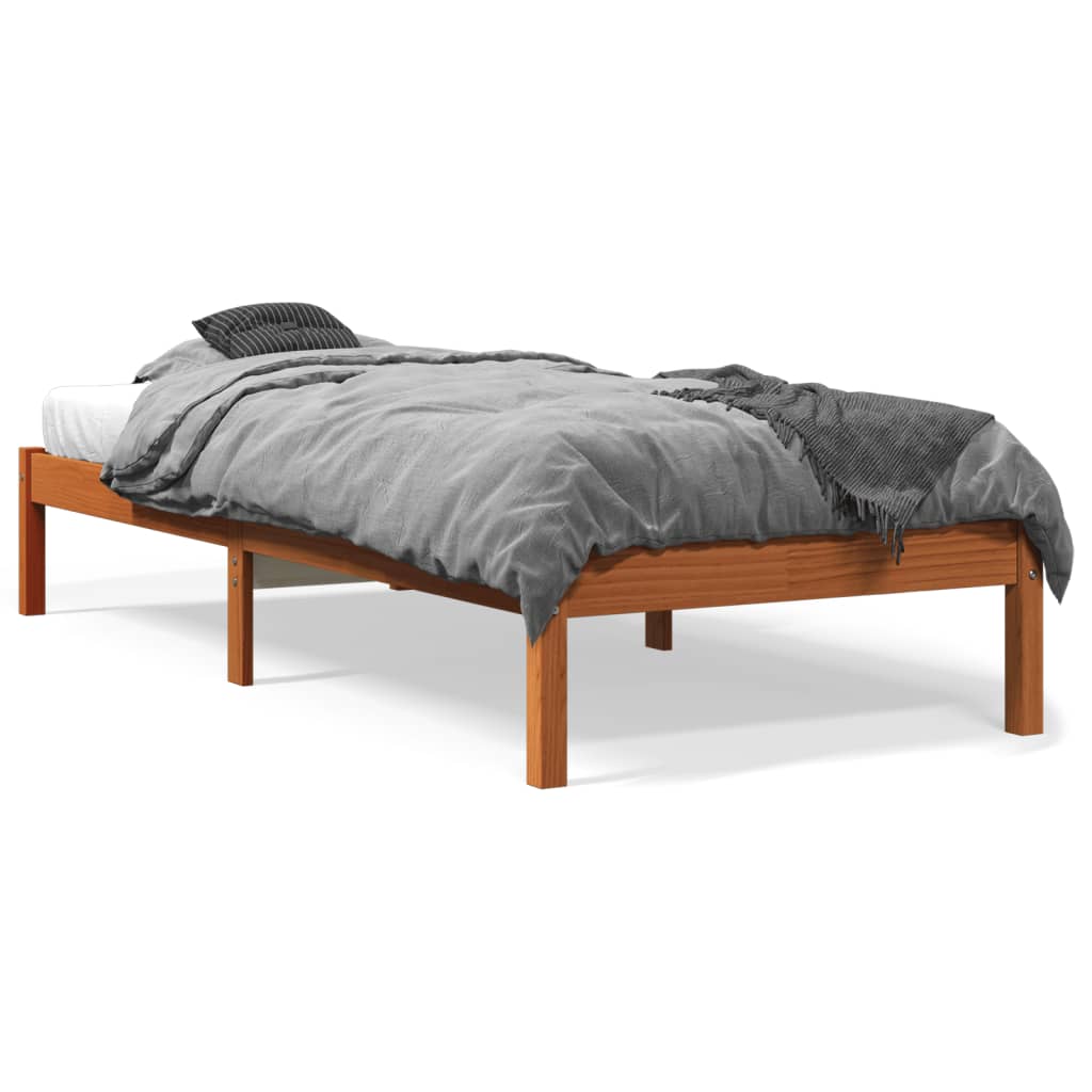 Massivholzbett Holzbett Bett Doppelbett Einzelbett Bettgestell Bett 75-200cm - Bild 45 von 52