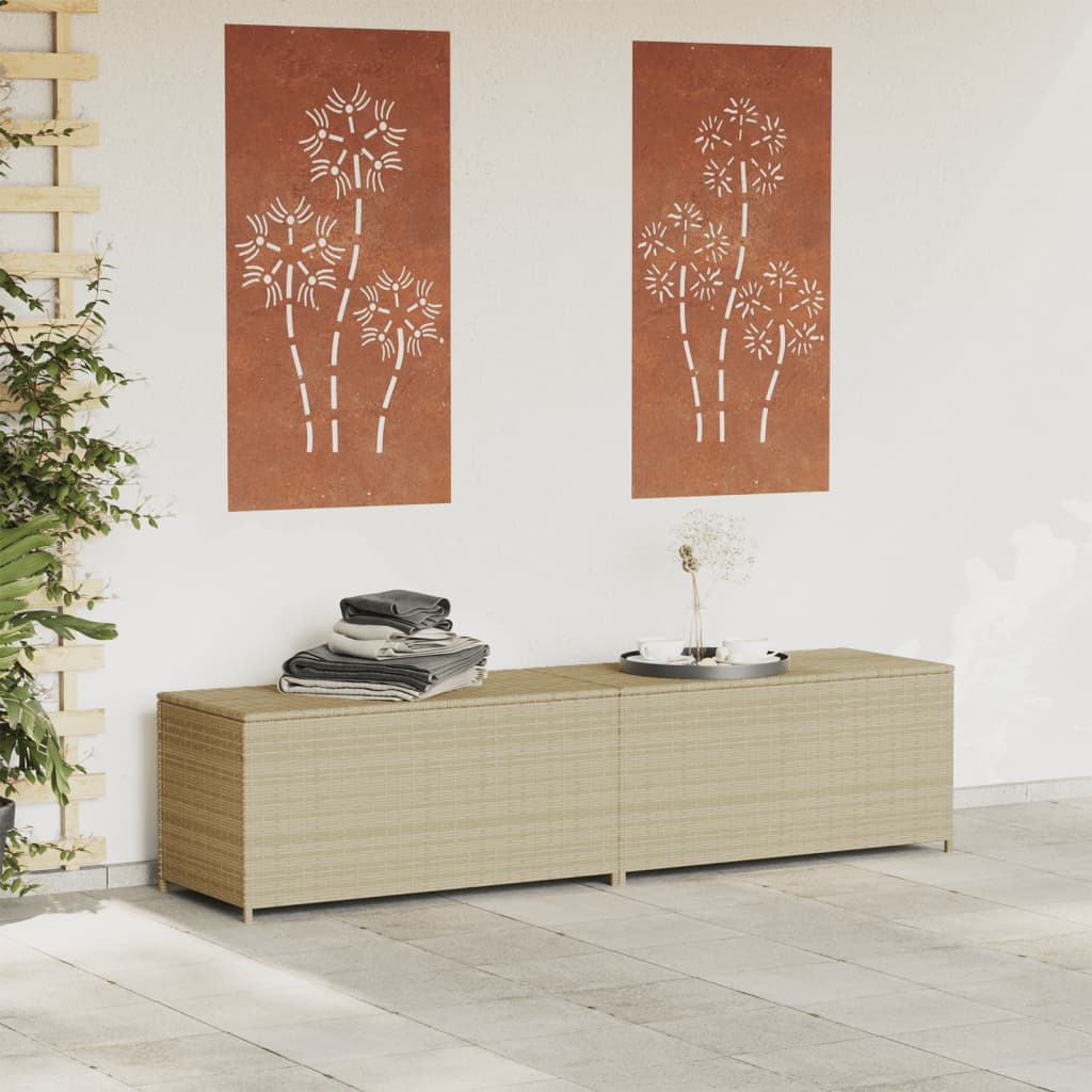 Poly Rattan Gartentruhe Auflagenbox Kissenbox Gartenbox Aufbewahrungsbox Truhe - Bild 56 von 95