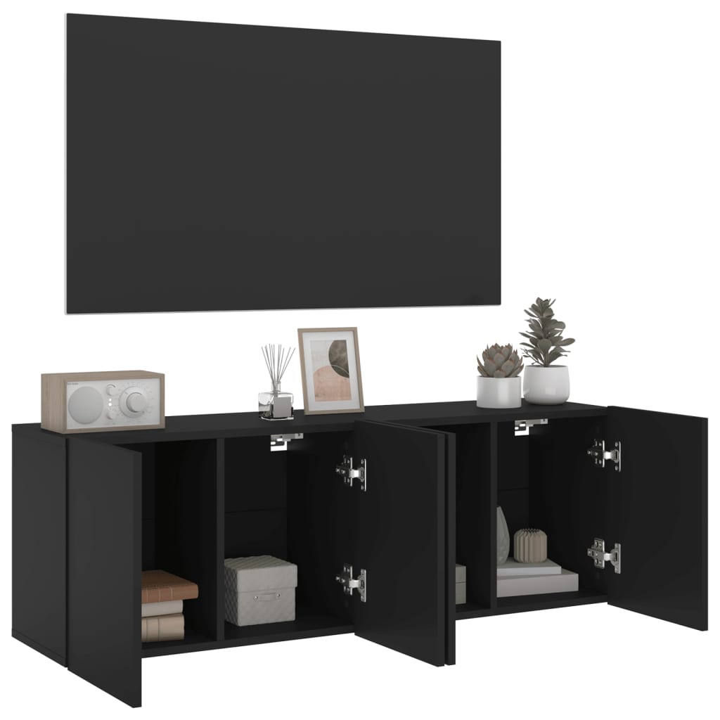 TV Wandschrank Lowboard Fernsehschrank Hängeschrank TV Möbel 60/80/100 cm - Bild 24 von 91