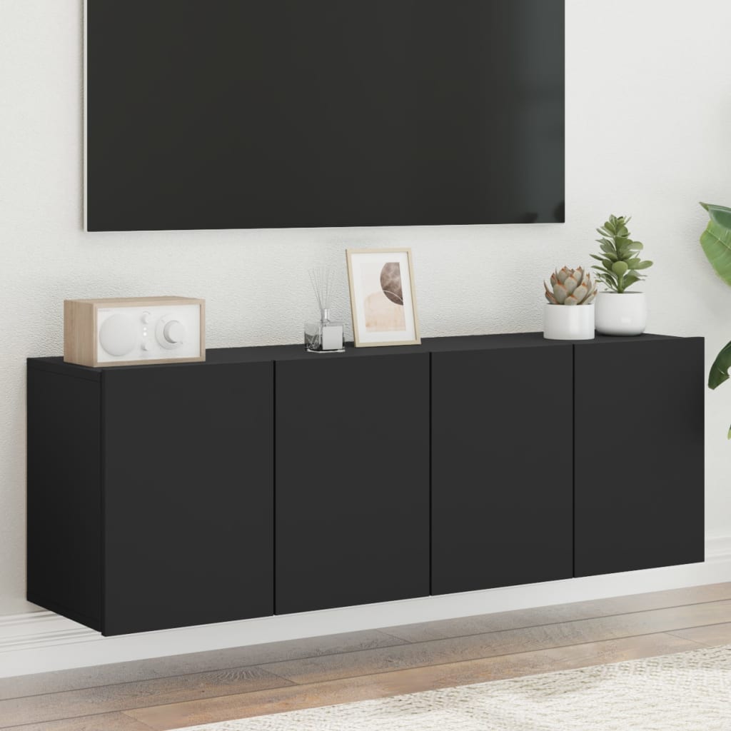 TV Wandschrank Lowboard Fernsehschrank Hängeschrank TV Möbel 60/80/100 cm - Bild 21 von 91