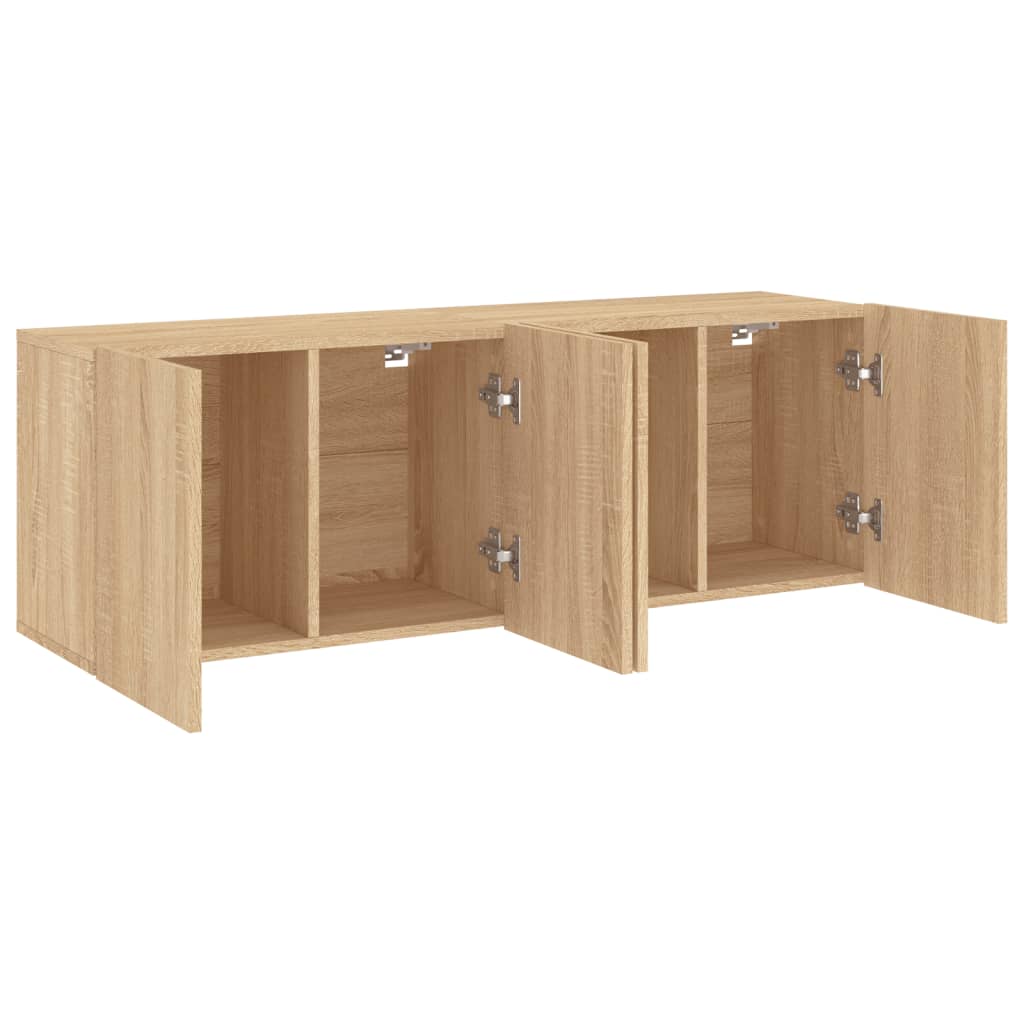 TV Wandschrank Lowboard Fernsehschrank Hängeschrank TV Möbel 60/80/100 cm - Bild 30 von 91