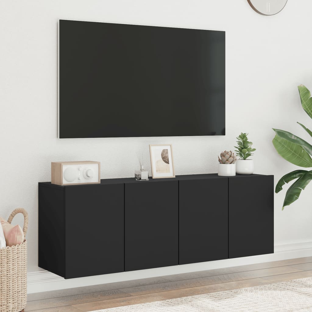 TV Wandschrank Lowboard Fernsehschrank Hängeschrank TV Möbel 60/80/100 cm - Bild 23 von 91