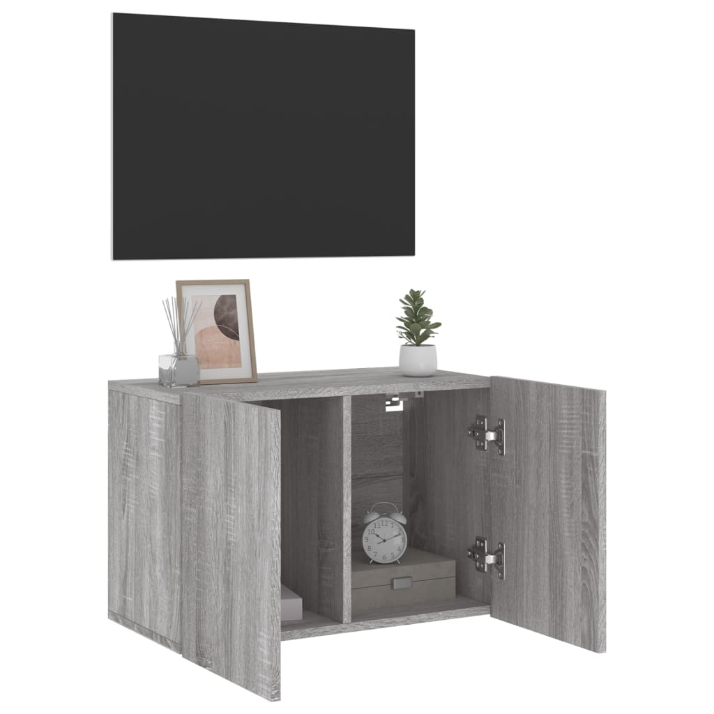 TV Wandschrank Lowboard Fernsehschrank Hängeschrank TV Möbel 60/80/100 cm - Bild 62 von 91