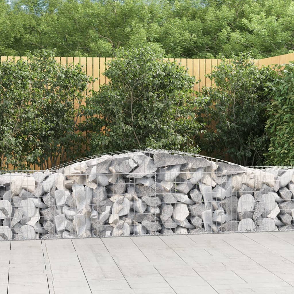 2-10 collection Stk.Gabionen mit Hochbogen Steingabione Steinkorb Wand Drahtkorb Metallkorb